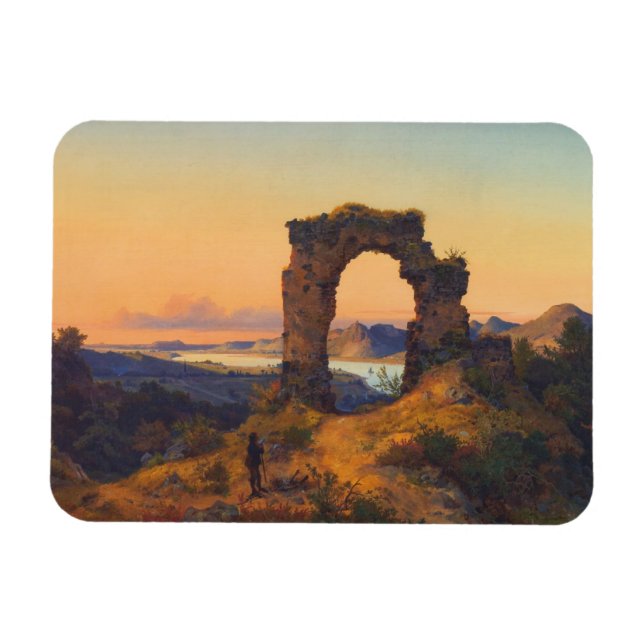 Roland's Arch (von Andreas Achenbach) Magnet (Horizontal)