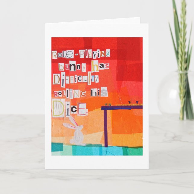 Role-Playing Bunny Karte (Vorderseite)