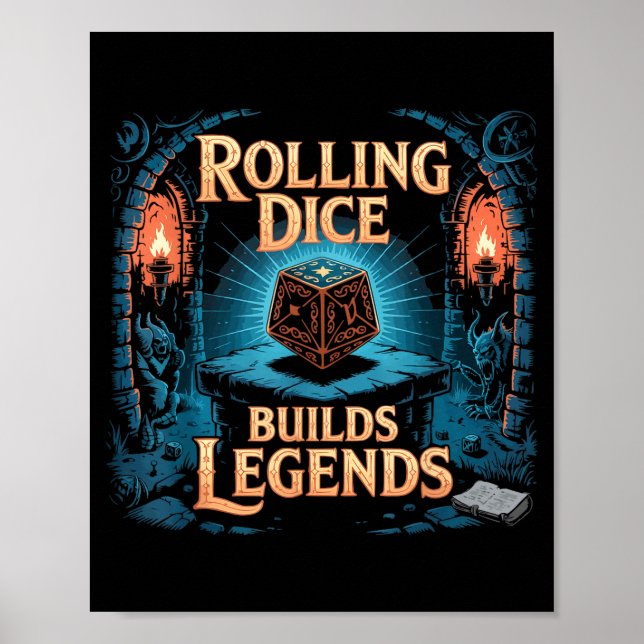 Role Playing Gamer Rpg Master D20 Tabletop Funny R Poster (Vorne)