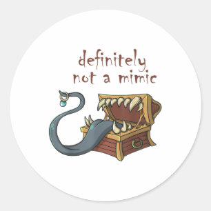 Roleplay Rpg Mimic Meme Joke Verlobung Bride G Runder Aufkleber