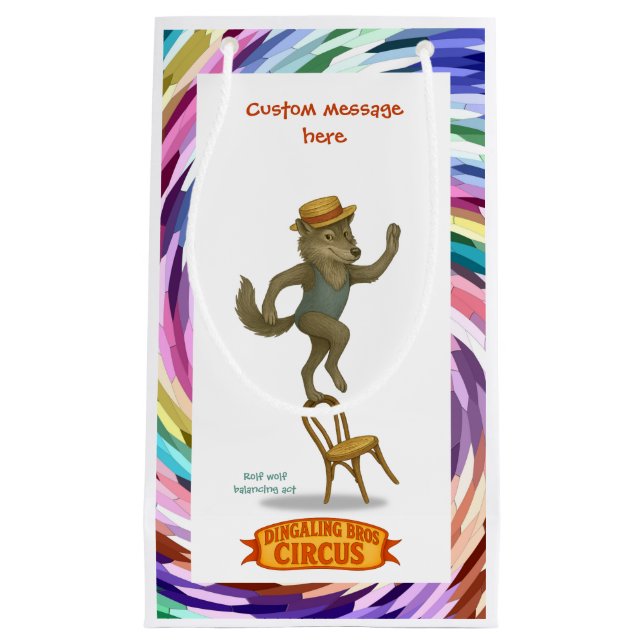 Rolf wolf balancing act kleine geschenktüte (Vorderseite)