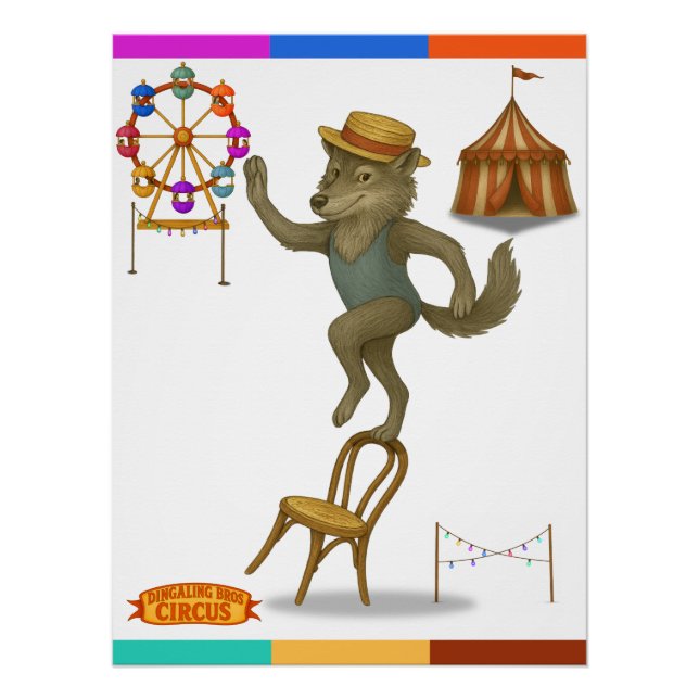 Rolf wolf balancing act poster (Vorderseite)