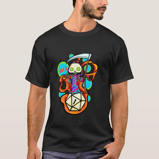Roll A 1, Critical Versag, raten Sie, ich Die, Dun T-Shirt (Vorderseite)