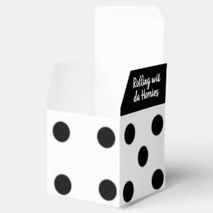 Roll die Würfel-Black & White Lucky Würfel Geschenkschachtel
