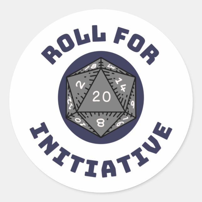 Roll for initiative sticker Sheets (Vorderseite)