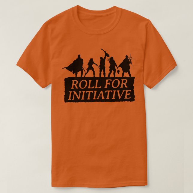 Roll for Initiative T-Shirt (Design vorne)