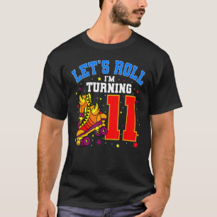 Roll, ich wende 11 Roller-Skate am Skati T-Shirt
