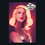 Roll My Eyes Out Loud Funny Pop Art Leinwand Post Poster<br><div class="desc">Funny, Fun und festliche Kunst drucken. Fügen Sie Ihrer Zuhause oder Ihrem Büro ein Comic-Relief mit dieser lustigen Pop Art-Leinwand hinzu, die eine Illustration von rollenden Augen enthält. Schöne blonde Frau denken. Funny Mem Poster. Ideal, um jeden Raum mit seinen lebhaften Farben und humorvollen Kunstwerken zu erhellen. Verfügbar zum Kauf...</div>