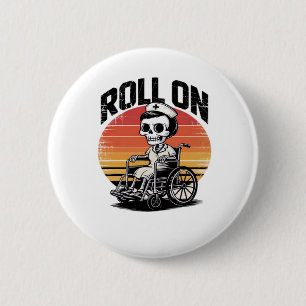 Roll on Skeleton Nurse - Dark Spaß Healthcare Vib Button