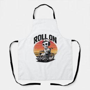 Roll on Skeleton Nurse - Dark Spaß Healthcare Vib Schürze
