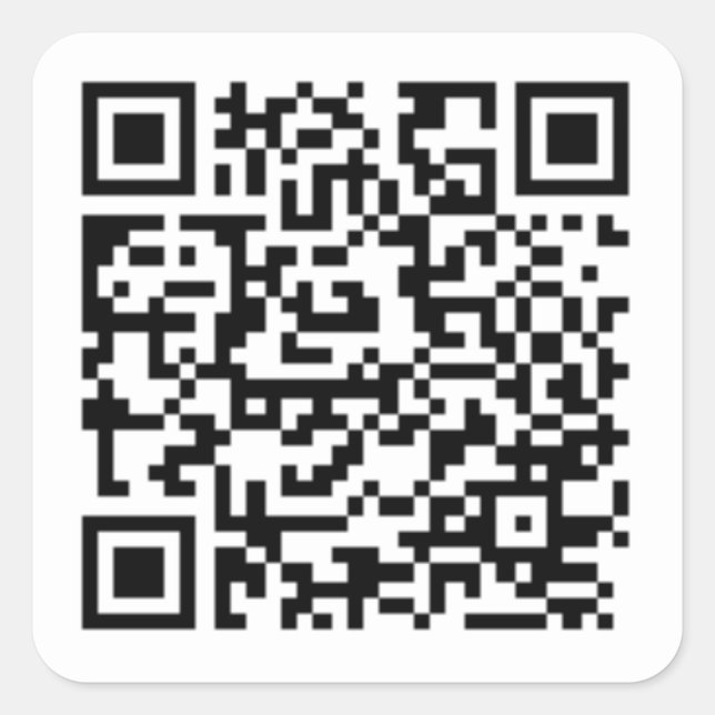 Roll QR Quadratischer Aufkleber (Vorderseite)