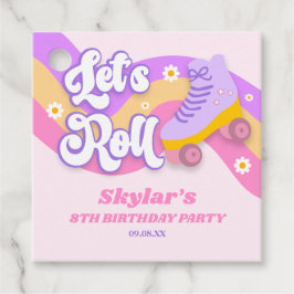 Roll Roller Skate Skaten Geburtstagsparty Geschenkanhänger