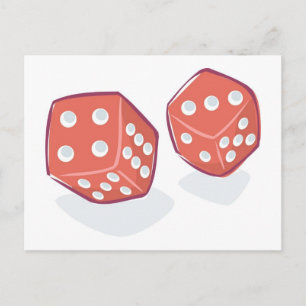 Roll the Red Dice Postkarte