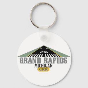 Rollbahn 26 - Grand Rapids Michigan GRR Schlüsselanhänger