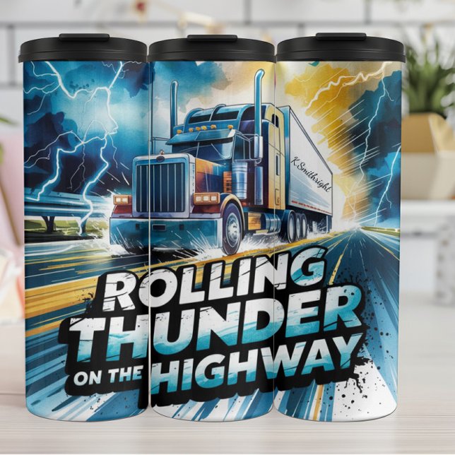 Rolldach Highway Sturm Truck Thermosbecher (Von Creator hochgeladen)