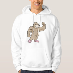 Rolle als Bodybuilder mit großen Muskeln Hoodie