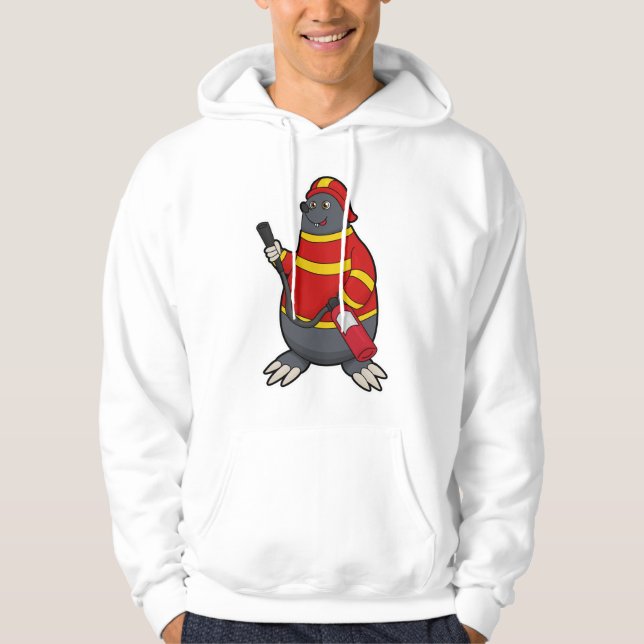 Rolle als Feuerwehrmann mit Feuerlöscher Hoodie (Vorderseite)
