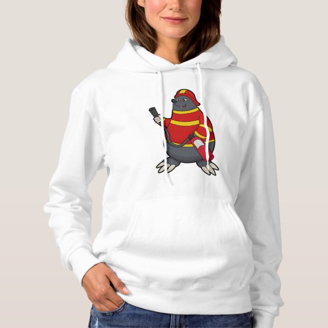 Rolle als Feuerwehrmann mit Feuerlöscher Hoodie (Vorderseite)