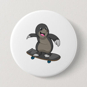 Rolle als Skater mit Skateboard Button