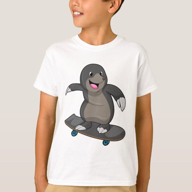 Rolle als Skater mit Skateboard T-Shirt (Vorderseite)