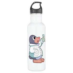 Rolle als Wissenschaftler mit Prüfrohr Edelstahlflasche