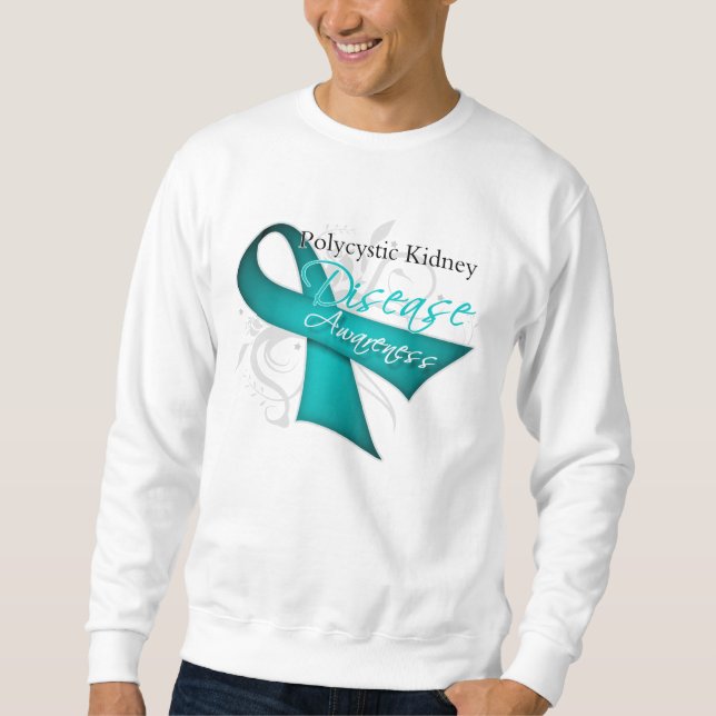 Rolle-Band-Polycystic Nierenerkrankung-Bewusstsein Sweatshirt (Vorderseite)