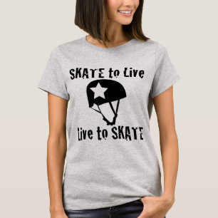 Rolle Derby, Skate zum zu leben Live zu den T-Shirt