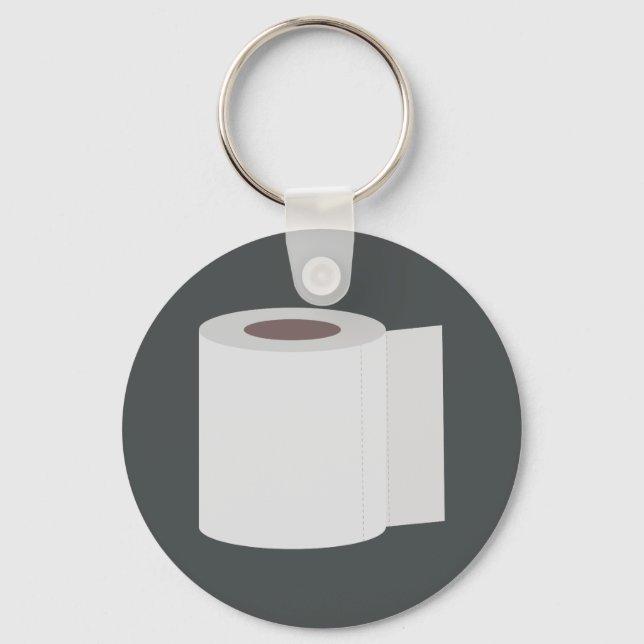 Rolle des Toilettenpapiers Schlüsselanhänger (Vorderseite)