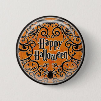 Rolle-Entwurfs-Button KRW glückliches Halloween Button