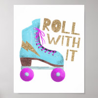 ROLLE MIT IHM | Skate-Typografie-Zitat