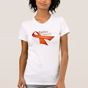 Rolle-orange Band-Nieren-Krebs-Bewusstsein T-Shirt
