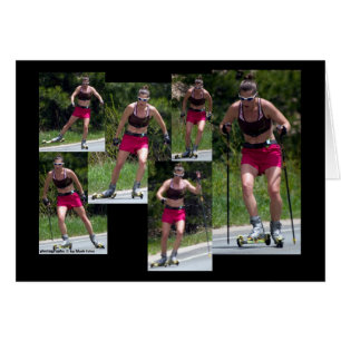 Rolle Ski fahrende 2