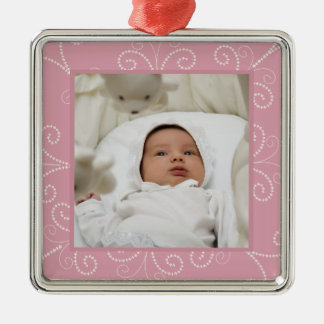 Rolle-Verzierung (Rose) Silbernes Ornament