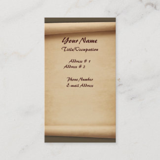 Rolle-Visitenkarten Visitenkarte