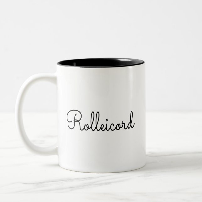 Rolleicord Anfang der 1930er Jahre Zweifarbige Tasse (Links)