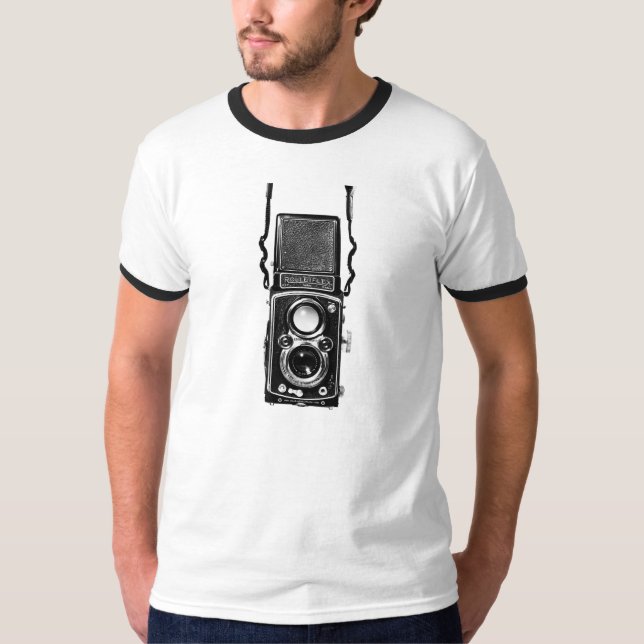 Rolleiflex Doppellinse-Vintages T-Shirt (Vorderseite)