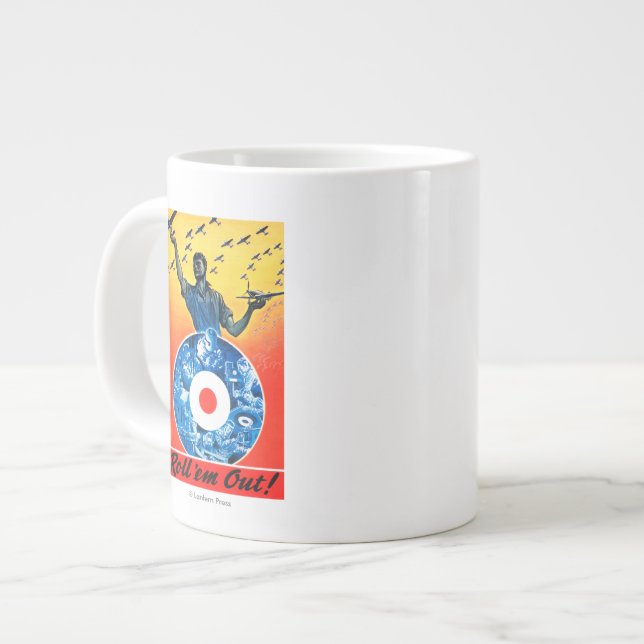 Roll'em Out Royal Canadian Air Force Jumbo-Tasse (Vorderseite Links)
