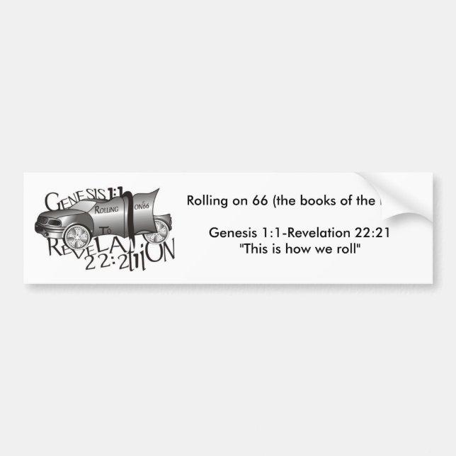 Rollen auf 66 (die Bücher von Th… Autoaufkleber (Vorne)