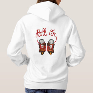 Rollen auf aggressiven Rollerblättern Hoodie