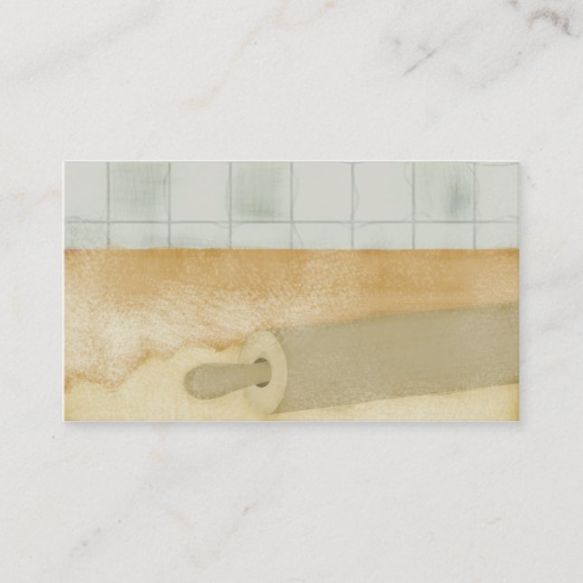 Rollen-Buttonteigmehlbäckergebäck-Kochsgeschäft Visitenkarte (Vorderseite)