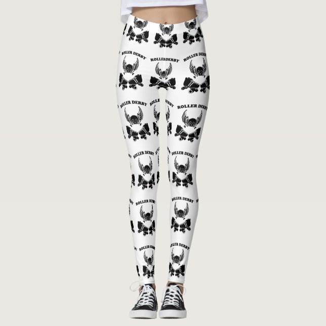 Rollen-Derby-Flügel Leggings (Vorderseite)