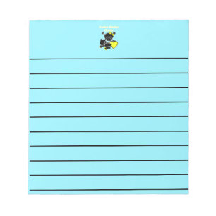 Rollen-Derby-Küken (Gelb) Notizblock