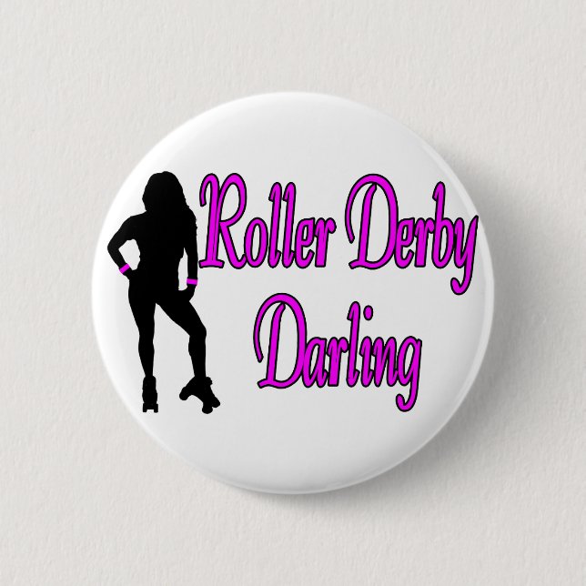 Rollen-Derby-Liebling Button (Vorderseite)