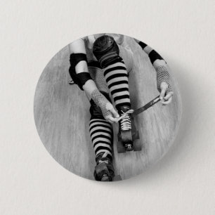Rollen-Derby-Mädchen Button