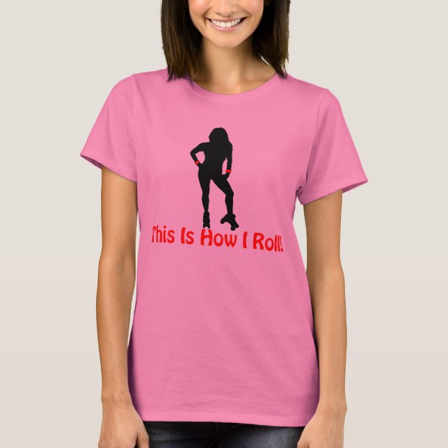 Rollen-Derby-Rolle T-Shirt (Vorderseite)