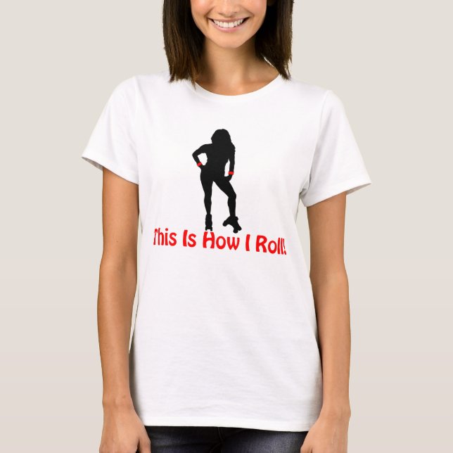 Rollen-Derby-Rolle T-Shirt (Vorderseite)