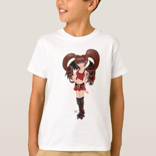 Rollen-Derbyanime-Fee-Skaten T-Shirt