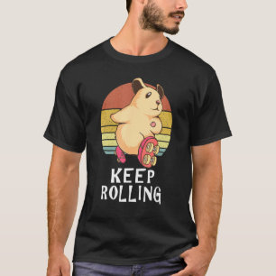 Rollen einer Hamsterwalze behalten Skaten T-Shirt