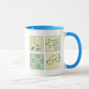 Rollen-Eisbahn Woodblock, das durch Chariklia Tasse