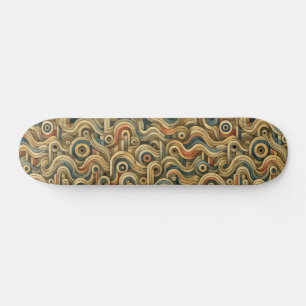Rollen in Retro Skateboard